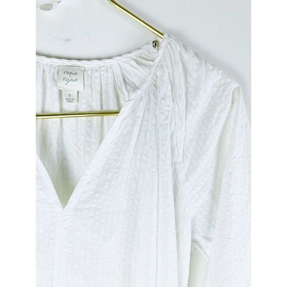 Evereve Roan + Ryan Josephina White Maxi Dress Women's Size Small Cottagecore - Picture 6 of 9